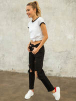 FOR FITNESS Biało-czarny t-shirt Move