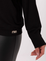 Czarna damska bluzka o kroju nietoperza