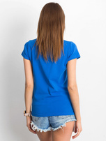 Ciemnoniebieski t-shirt Square