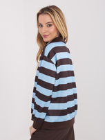 Light blue women's polo sweatshirt.