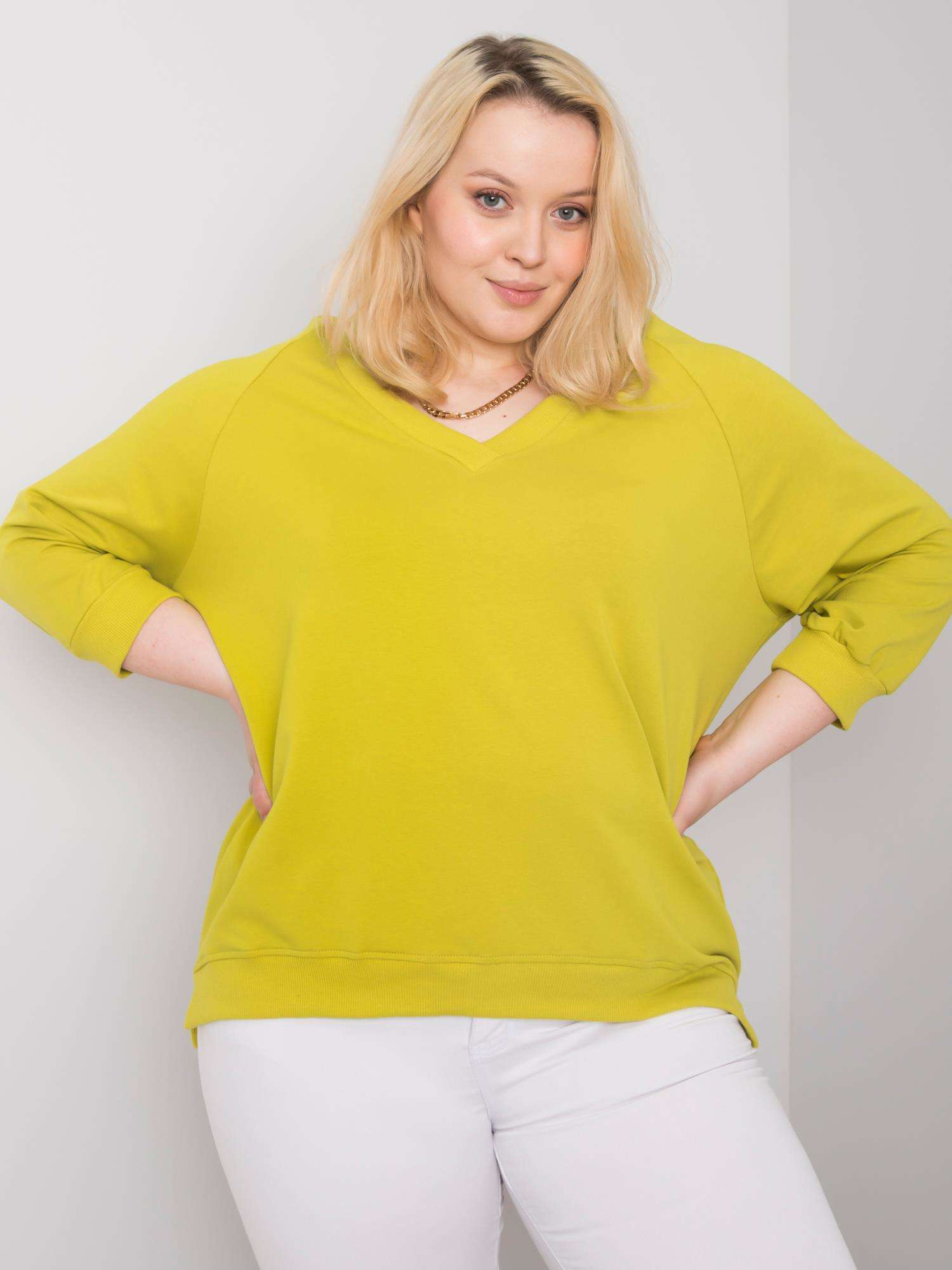 Hellgrüne Plus-Size-Jacke Alexandria.