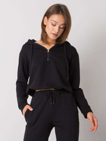 Schwarzer Hoodie Ronnie SUBLEVEL.
