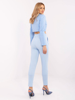 Hurtownia Jasnoniebieskie dresowe spodnie typu bryczesy