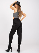 Czarne damskie spodnie z bawełny Cabrera 