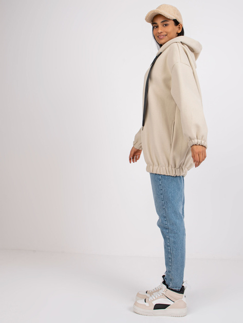 Beżowa bluza rozpinana z kapturem Sevilla