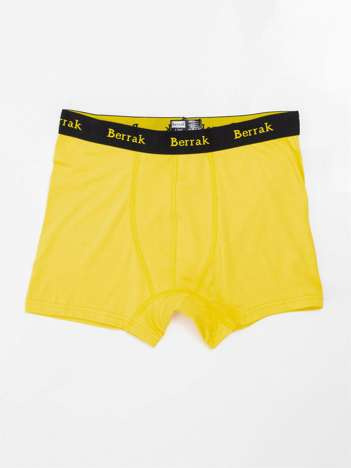 Gelbe Herrenboxershorts.