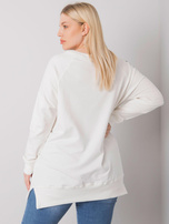 Ecru tunika dresowa plus size Parma