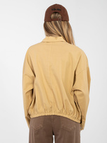 Camelowa rozpinana koszula z bawełny RUE PARIS  