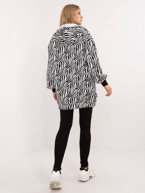 Hurt Czarno-biały trzyczęściowy komplet z bluzą w zebrę