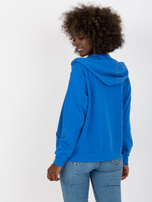 Hurtownia Ciemnoniebiesk rozpinana bluza basic z kapturem 