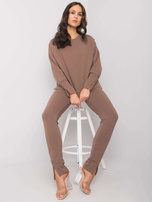 Brązowy dwuczęściowy komplet damski Shanisse RUE PARIS