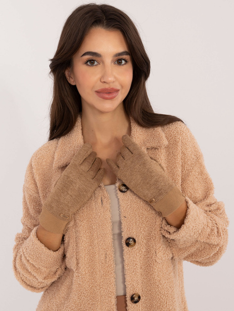 Hurtownia Camelowe rękawiczki damskie do smartfona