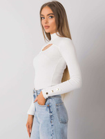 Ecru bluzka z wycięciem Attale 