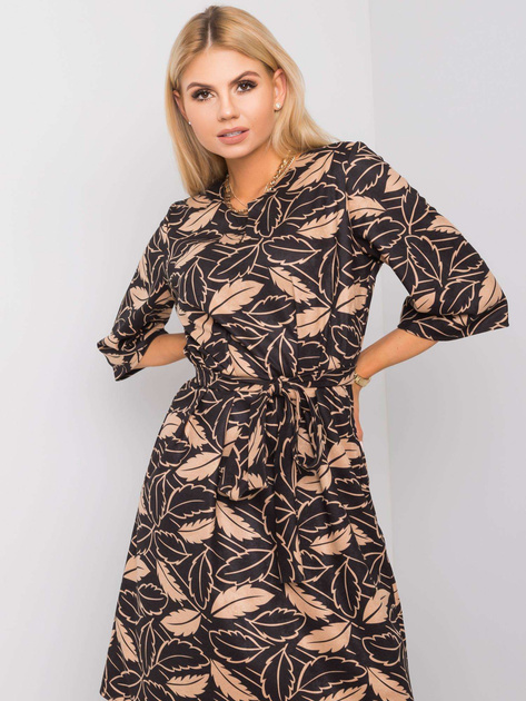 Czarno-beżowa sukienka Luna