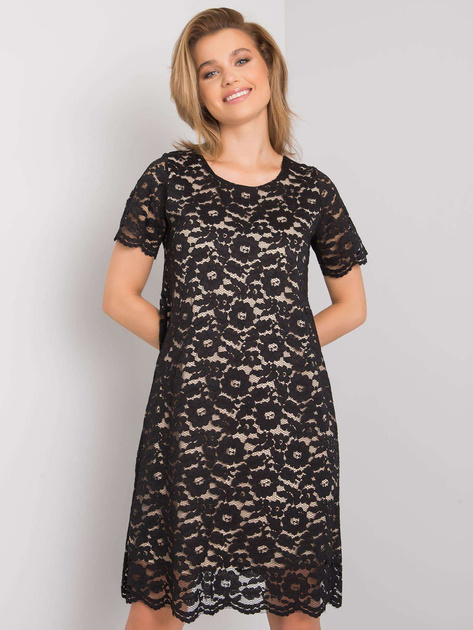 Czarna sukienka koronkowa Lulu