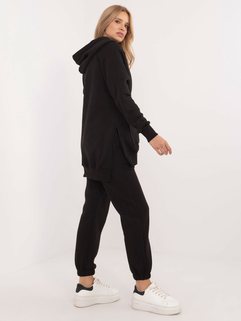 Hurt Czarny damski komplet basic o kroju oversize