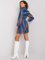 Ciemnoniebieska sukienka damska z printami Brooks