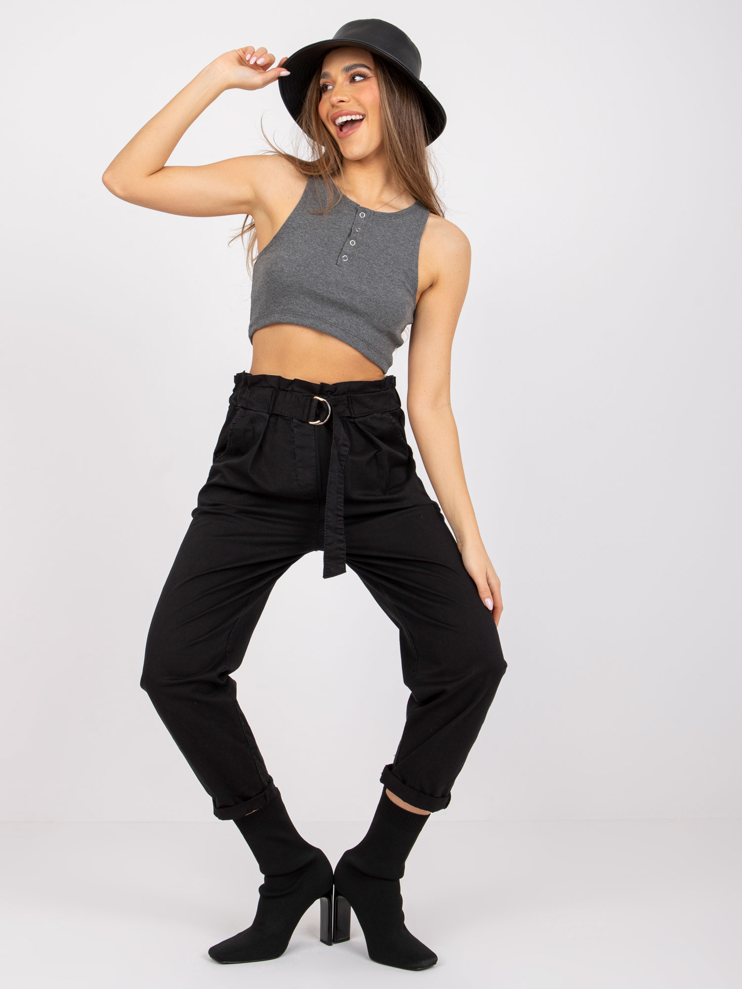 Black Cabrera Cotton Women's Pants 