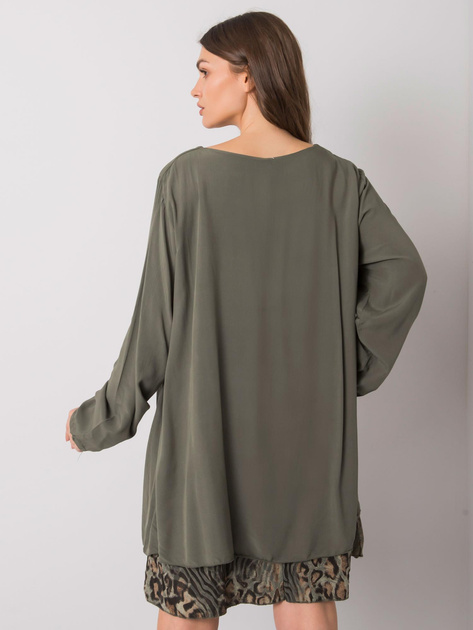 Khaki luźna sukienka Gracilyn