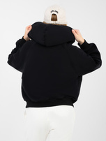 Czarna bluza z haftowanym napisem NATURAL SIDE 