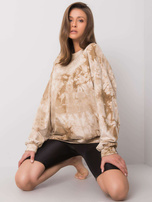 Beżowa bluza bez kaptura Romily