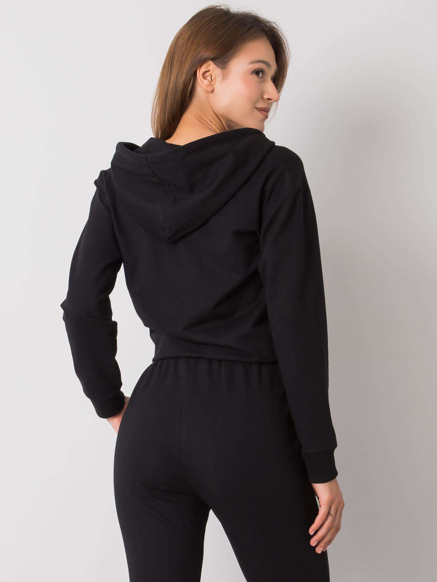 Schwarzer Hoodie Ronnie SUBLEVEL.