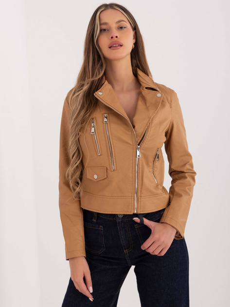 Camelowa kurtka ramoneska Cameron