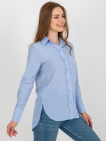 Hurt Jasnoniebieska asymetryczna koszula klasyczna