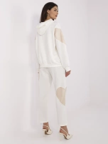 Hurt Ecru dwuczęściowy komplet z dodatkiem wiskozy