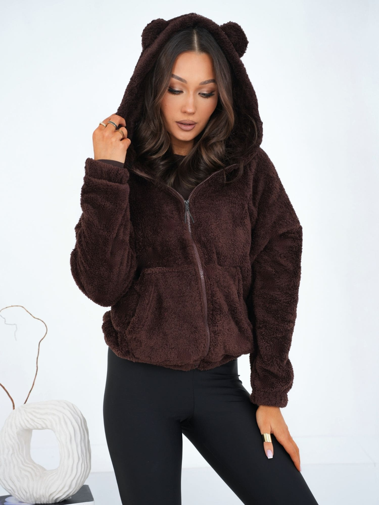 Bluza ciemny brązowy