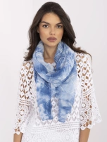 Niebieska chusta z dodatkiem wiskozy