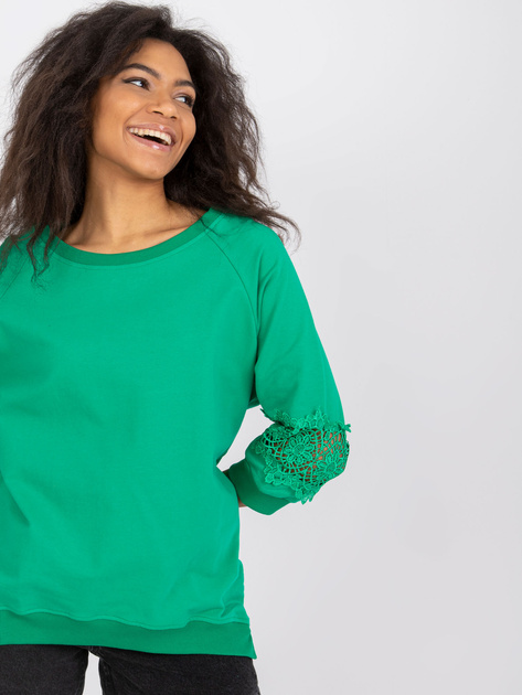 Zielona bluzka na co dzień Torino RUE PARIS