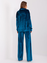 Hurt Morski komplet dwuczęściowy z weluru ze spodniami