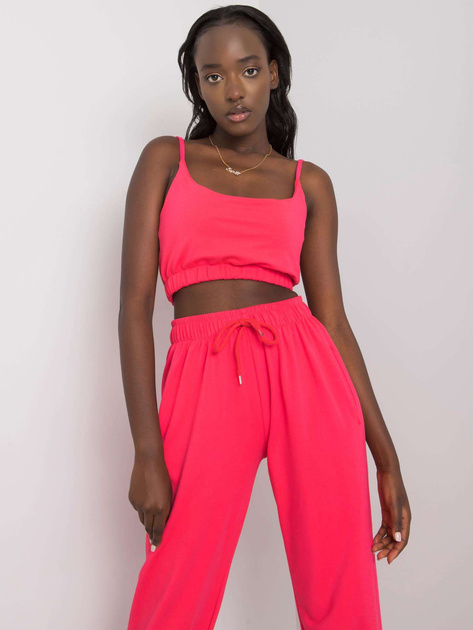 Koralowy komplet dwuczęściowy Mado