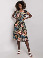 Czarna sukienka plisowana Garrina