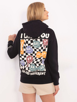 Hurt Ciemnoszara bluza z nadrukiem na plecach SUBLEVEL