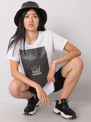 Biały t-shirt Moon