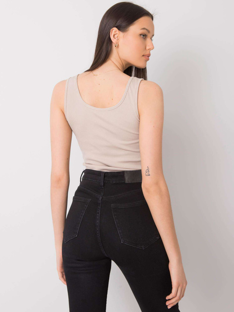 Beżowy top z kieszonkami Rosalind