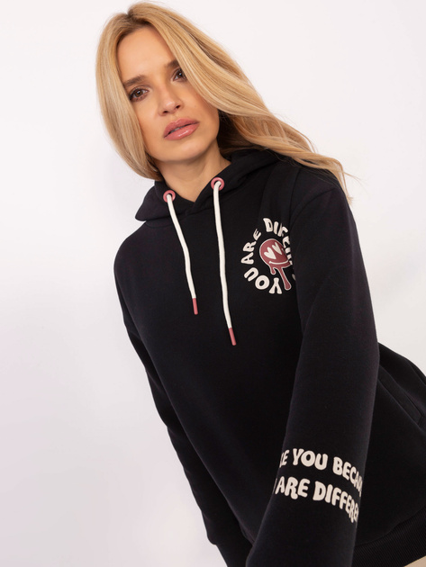 Hurt Ciemnoszara bluza z nadrukiem na plecach SUBLEVEL