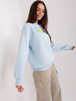 Hurt Jasnoniebieska bluza bez kaptura 