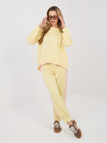 Jasnożółta asymetryczna bluza oversize RUE PARIS 