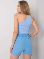 Niebieskie szorty z łańcuszkami Flannery