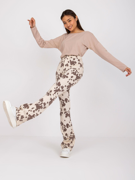 Beżowa damska bluzka basic Larissa