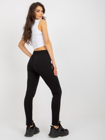 Hurt Czarne bawełniane spodnie dresowe z haftem