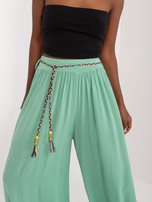 Hurt Pistacjowe letnie spodnie palazzo OCH BELLA