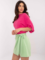 Hurtownia Pistacjowe kopertowe spódnico-szorty