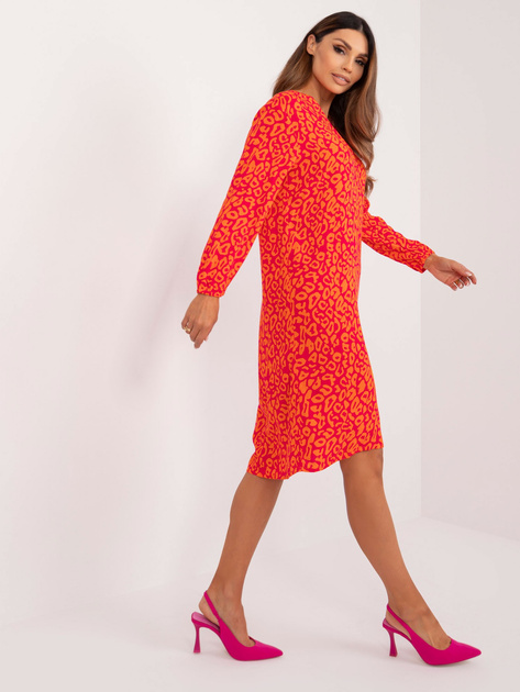 Hurt Fuksjowa luźna sukienka z guzikami SUBLEVEL