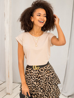 Jasnokawowy t-shirt Revolution