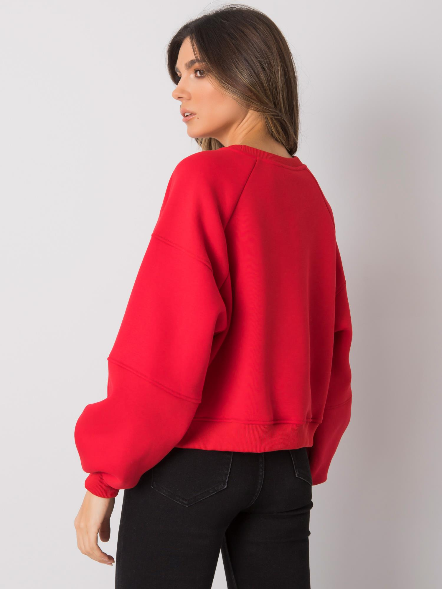 Czerwona bluza bawełniana Yessie RUE PARIS