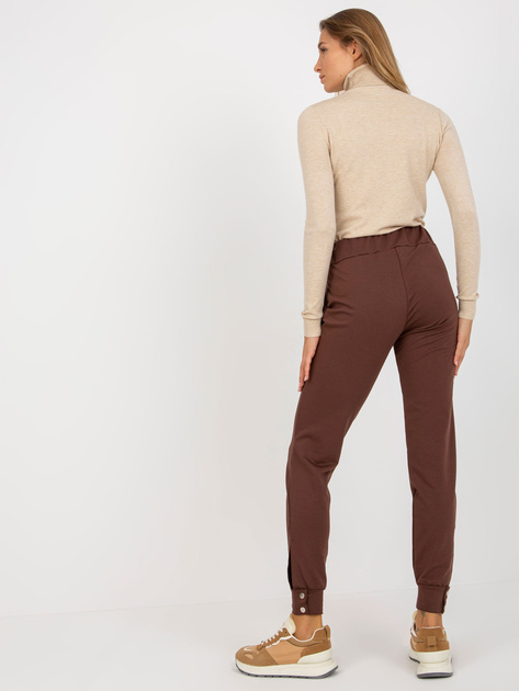 Hurt Brązowe spodnie dresowe bez zapięcia OCH BELLA